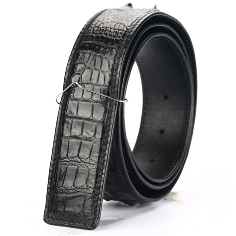 Batoorap Real High Quality Men Belt Crocodile Leather Belts Luxury