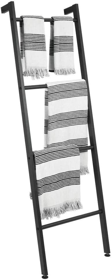 Mdesign Ladder Style Towel Rail Free Standing Towel Rack With 4