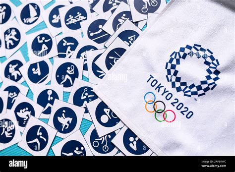 Tokyo Japan January 20 2020 Sport Symbols Of Summer Olympic Game