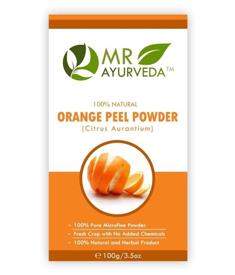 Mr Ayurveda Orange Peel Powder Citrus Aurantium Face Pack Masks 100