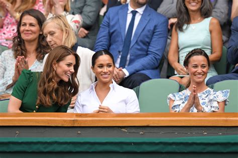 Meghan Markle Kate Middleton Et Pippa Complices à Wimbledon