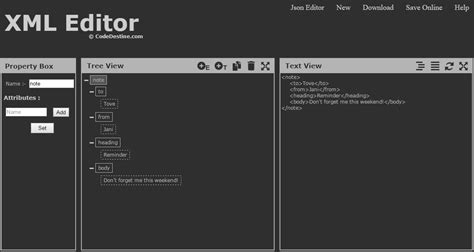 This free online xml formatter and lets you chose your indentation level and also lets you export to file. Online XML Editor, XML Viewer - create, edit, format, view ...