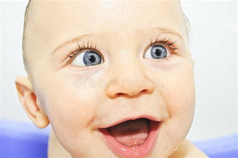 Happy Baby Face Stock Image Image Of Childhood Human 17720373