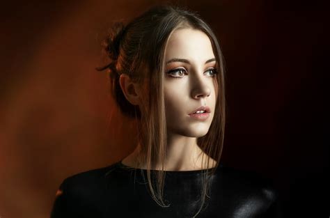 Hd Wallpaper Face Women Ksenia Kokoreva Looking Away Model