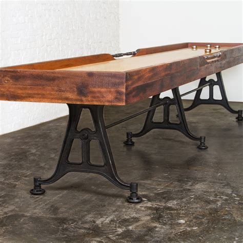 Artisan Reclaimed Wood Shuffleboard Table Shuffleboard Table Game