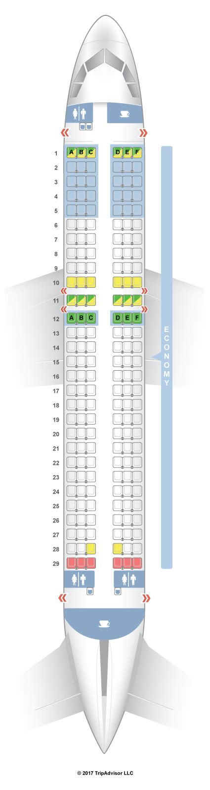 Seatguru Seat Map Azul Airbus A320neo 320