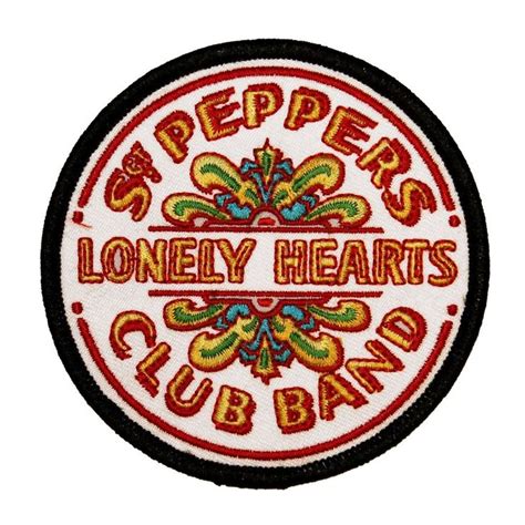 The Beatles Sgt Peppers Patch Lonely Heart Licensed Embroidered Iron On