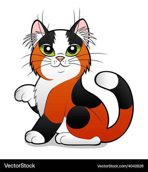 Cartoon Cat Royalty Free Vector Image Vectorstock