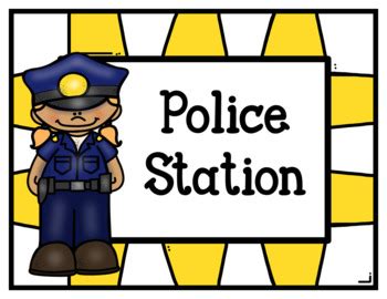 Police Station Full Pack Dramatic Play By For A Rainy Day Tpt