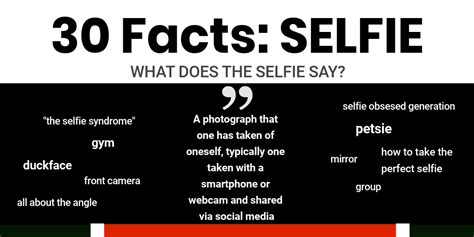 30 Facts Selfie Infogram