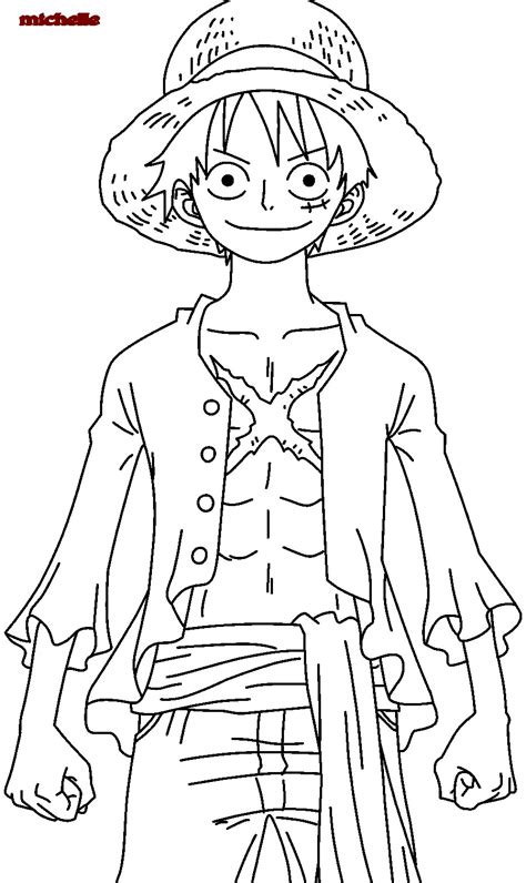 One Piece Luffy After Years Coloring Page Free Printable Coloring