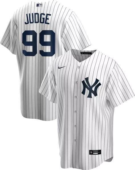 Nike Mens Replica New York Yankees Aaron Judge 99 White Cool Base