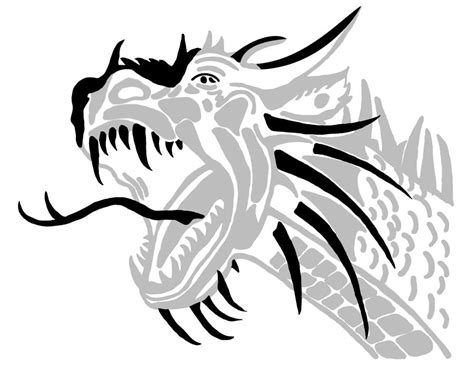 Dragon Stencil By X Realm Weaver X On Deviantart