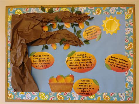 lots to know about mango bulletin board nutrition recipes kindergarten crafts mango