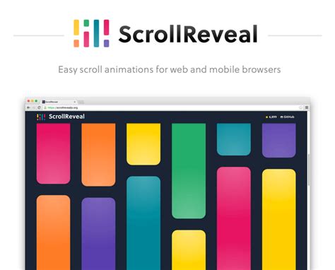 Scrollrevealjs Easy Scroll Animations For Web Web Resources