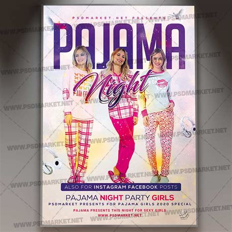 Download Pajamas Party Template Flyer Psd Psdmarket