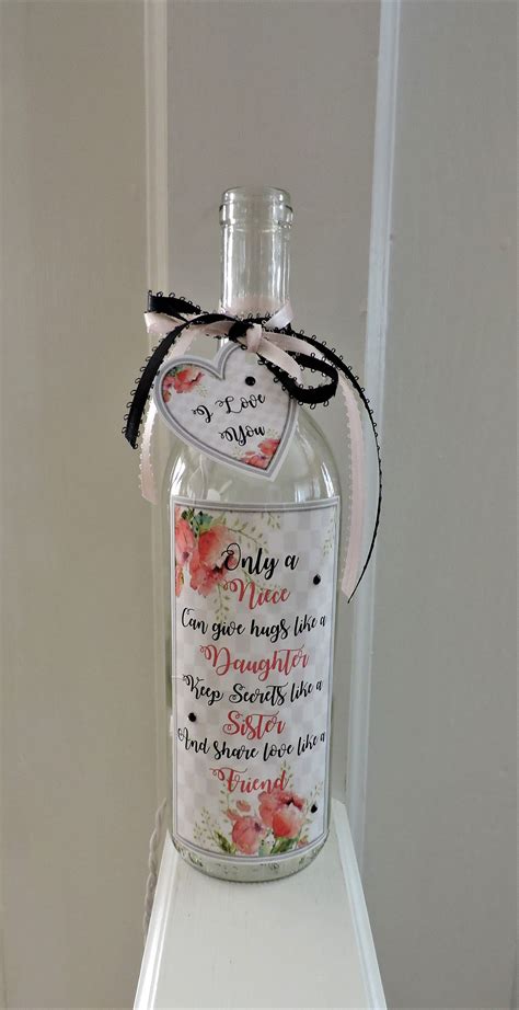 Check spelling or type a new query. Niece Wine Bottle Light | Niece Gift | Niece Birthday Gift ...