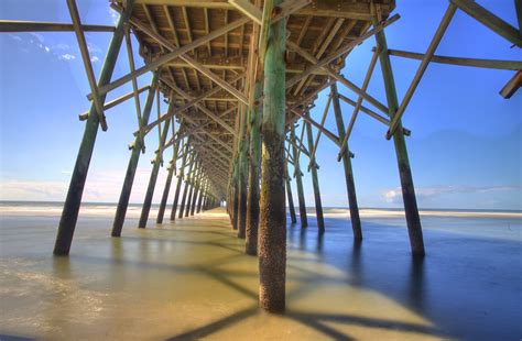 The Folly Beach Pier Hdr Charleston Sc Combined Multipl Flickr