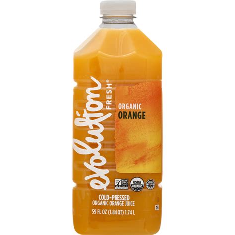 Evolution Fresh Pure Orange Cold Pressed Organic Orange Juice 59 Fl Oz