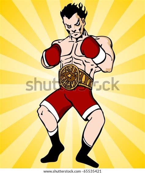 Image Boxer Championship Belt Stock Vector Royalty Free 65535421