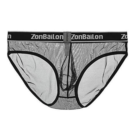 bulge enhancing thong for men see through big pouch sexy mesh black g string t back underwear m