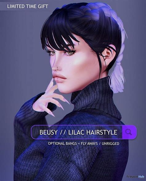 Lilac Hairstyle April 2018 Group T By Beusy Teleport Hub Second
