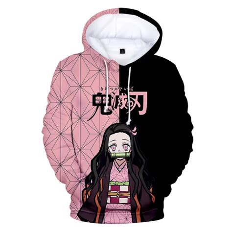 Kamado Nezuko Demon Slayer Anime 3d Printing Hoodie Sweatshirts Unisex