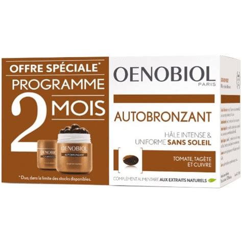 Oenobiol Oenobiol Autobronzant Lot De 2 X 30 Capsules Monoprixfr