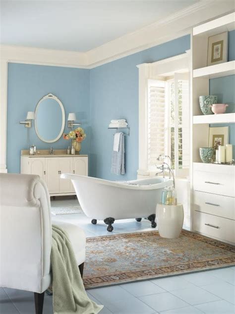 The Best Olympic Paint Colors Moody Blues Best Bathroom Colors