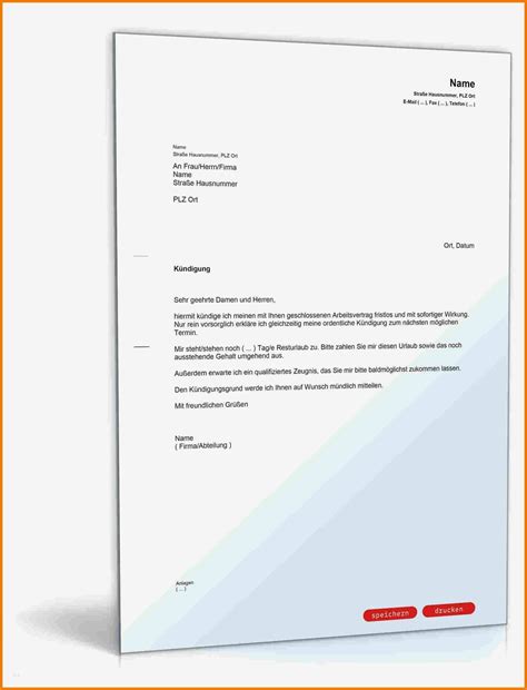 Und muss der arbeitgeber dies akzeptieren? Widerspruch Fristlose Kündigung Arbeitsverhältnis Vorlage ...