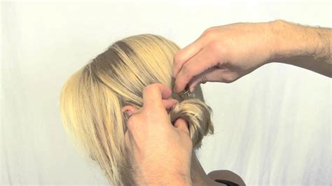 Corkscrew Pin Chignon How To Updo Hair Technique Youtube