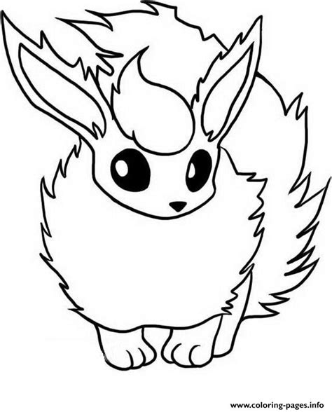 Download eevee pokemon coloring pages and use any clip art,coloring,png graphics in your website, document or presentation. Flareon Eevee Pokemon Evolutions Coloring Pages Printable