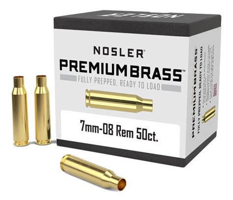 Nosler 7mm 08 Rem Brass 50 Count