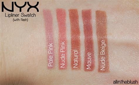 Nyx Slim Lip Pencils Review Swatches All In The Blush