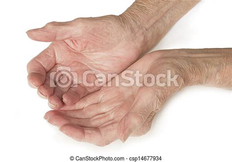 Stock Photos Of Senior Old Ladys Hands Open My Mother At 90 Years