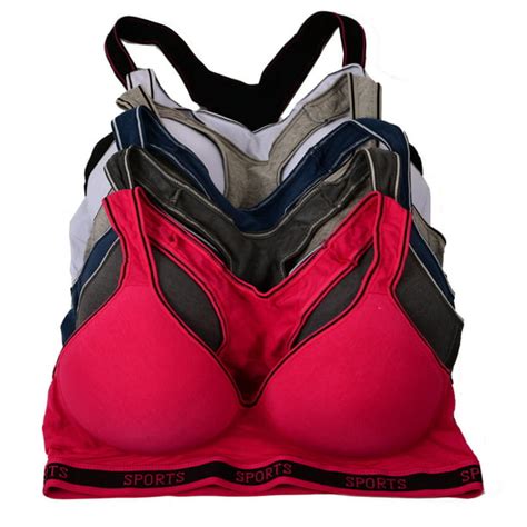 viola s secret women bras 6 pack of cotton sports bra with b cup c cup d cup size 32b 6648