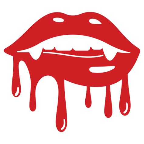Digital Bloody Lips Svg Png Dxf Ai Eps Files For Cricut And Sublimation