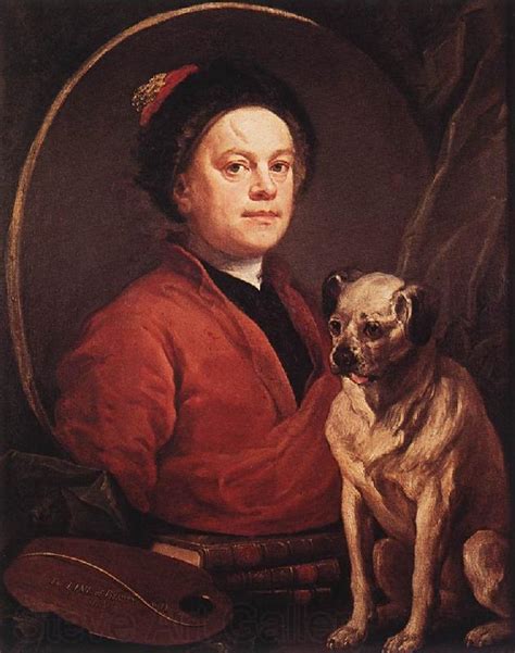 The Painter And His Pug F Hogarth William Open Picture Usa Oil