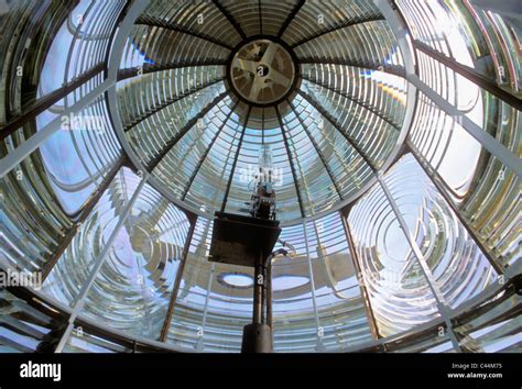 Interior Of First Order Fresnel Lens In The Saint Augustine Lighthouse