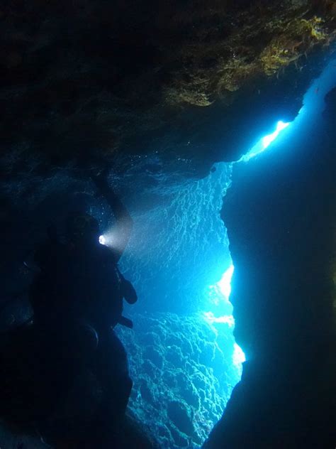 La Plongée Dans La Grotte Bleue En Crète