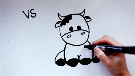 All the best cow drawing for kids 39+ collected on this page. 17: Kids' Tutorial - How to Draw a Cute Cow in 3 Min ...