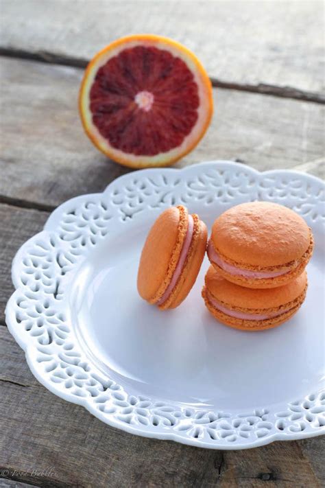 Blood Orange French Macarons Food Macaron Recipe Delicious Desserts