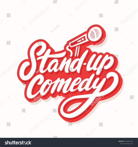 Stand Comedy Vector Lettering Stock Vector Royalty Free 1064447255