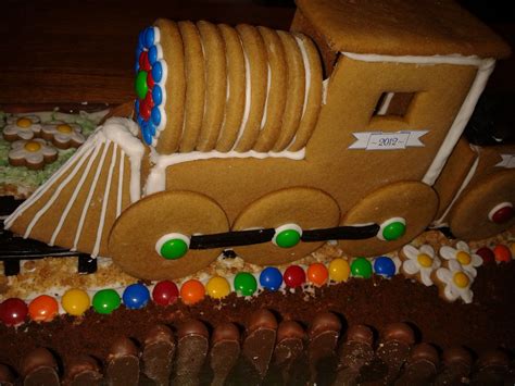 Quinn's Birthday Gingerbread Train. | Gingerbread train, Gingerbread, Gingerbread cookies