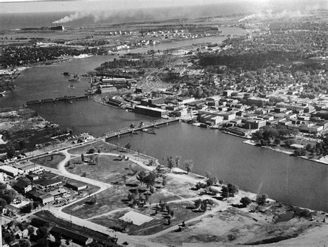 Bay City Michigan Historical Photos City Photo Aerial River
