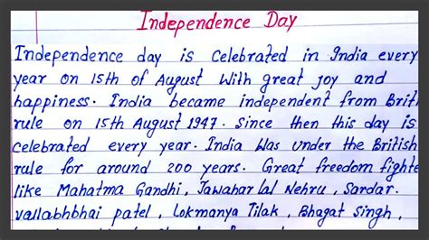 Write Essay On Independence Day How To Write Essay On Independence Day Best Easy Short Essay