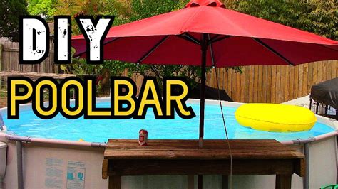 How To Build A Swim Up Pool Bar Diy Youtube