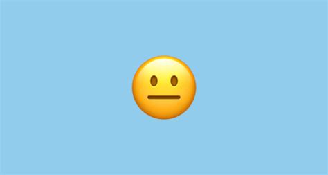 It is obvious that most often, it serves as a synonym for. Neutral Face Emoji