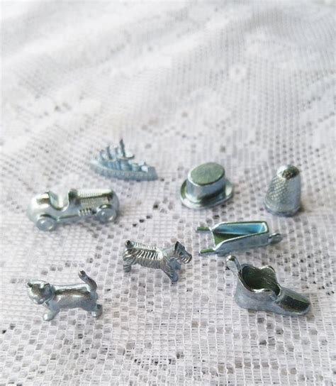 8 Monopoly pieces, Monopoly Game tokens, Monopoly Craft Pieces | Monopoly pieces, Monopoly ...