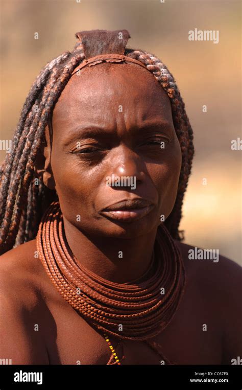 Portrait Of Himba Woman Kaokoland Northern Namibia Stock Photo Alamy